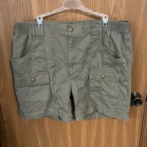 Green Cargo Shorts